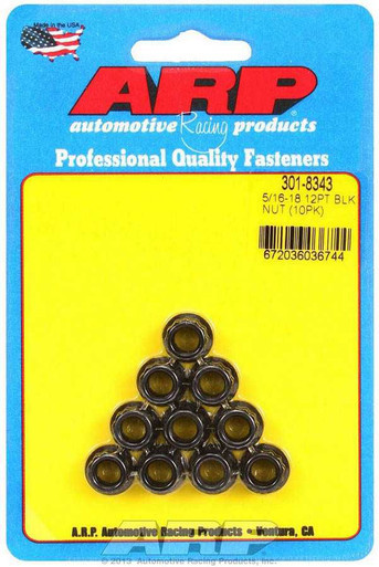 ARP 5/16-18 12pt. Nuts (10)   ARP301-8343