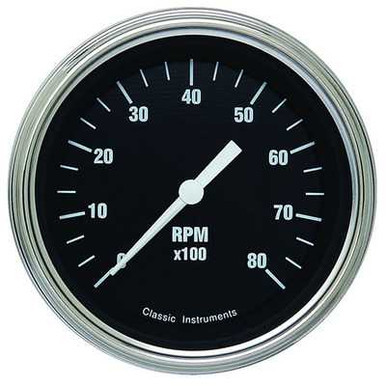 CLASSIC INSTRUMENTS GAUGE 3-3/8IN TACH 8000 RPM W/TACH FILTER CINHR80SLF