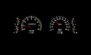 DAKOTA DIGITAL RTX DIRECT-FIT GAUGE KITS FOR 1991-1997 LAND CRUISER DDGRTX-91T-FJ-X