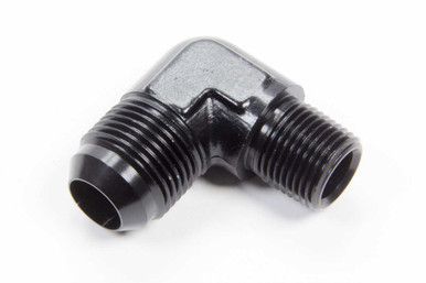 AEROQUIP 90 Deg #12 to 1/2in Alum Adapter Black AERFCM5017