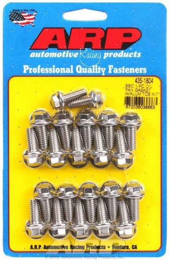 ARP BBC S/S Oil Pan Bolt Kit 6pt.  ARP435-1804