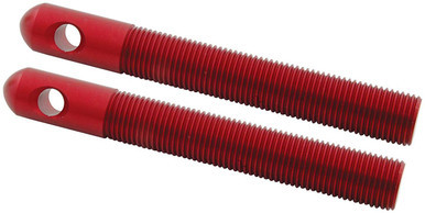 ALLSTAR PERFORMANCE Alum Hood Pins 1/2in 1/4in Holes Red 2pk ALL18508