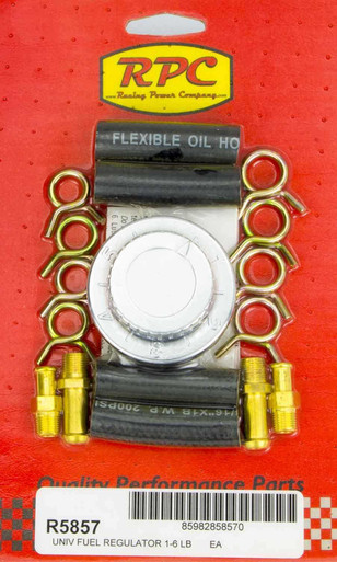 RACING POWER CO-PACKAGED 5/16in & 3/8in Adj. Fuel Regulator RPCR5857
