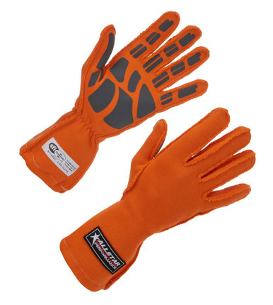 Driving Gloves SFI 3.3/5 Outseam D/L LG Orange ALL916044
