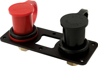 QUICKCAR RACING PRODUCTS BATTERY CHARGING POSTS PAIR W/FLAT MNT BRKT