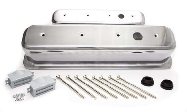 RACING POWER CO-PACKAGED SBC ALUM TALL CENTER BOLT V/C PLAIN POLISHED RPCR6146-1