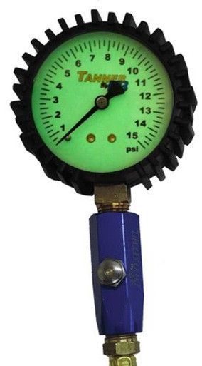TANNER 15 Lb Glow-In Dark Air Gauge TAN20315