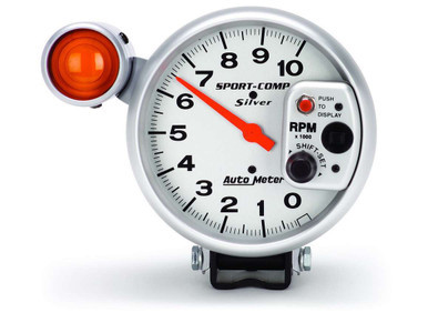 AUTOMETER 5in 10000 Rpm Silver Tac ATM3911