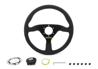MOMO AUTOMOTIVE ACCESSORIES MOD 78 Steering Wheel Black Leather MOMR1909/33L
