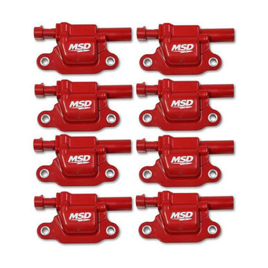 MSD IGNITION Coil Red Square GM V8 2014-Up 8pk MSD82668