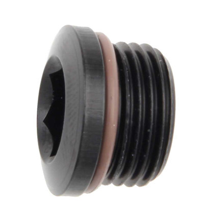 FRAGOLA #12 Port Plug w/ Socket Hex FRG481312-BL