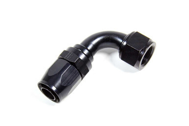 FRAGOLA Hose Fitting #10 90 Deg. to #12 Hose Black FRG229011-BL