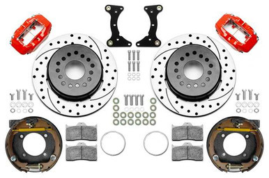 Brake Kit Rear Red FDL Drilled 12in GM G Body WIL140-17121-DR