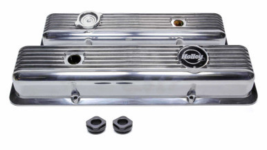 HOLLEY SBC Muscle Series Valve Covers  (pair) HLY241-137