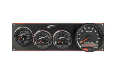 LONGACRE Waterproof SMI 3 Gauge Panel W/Tach OP/WT/FP LON52-44574