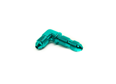 COLOR FITTINGS -03 AN FITTING BULKHEAD 90 DEGREE  - TEAL COFBHF-03-090-000-TL