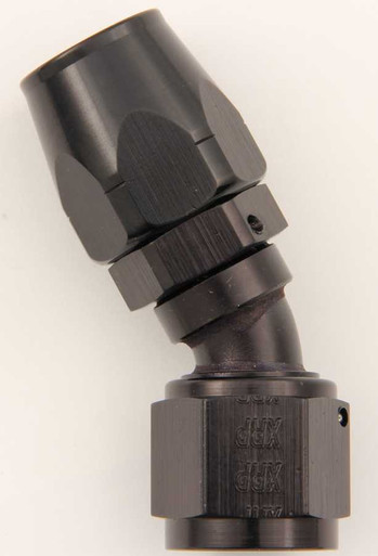 XRP-XTREME RACING PROD. #6 30 Deg Dbl Swivel Hose End - Black XRP203006BB