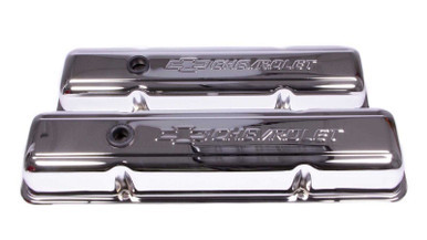 SBC Chrome Bowtie V/C's - Short w/Baffle PFM141-102