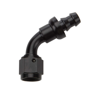 Pushlock Hose End Black 60 Deg Elbow -8 ALL49443