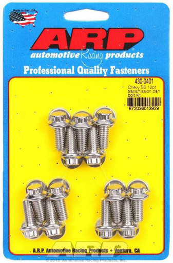 ARP S/S Trany Pan Bolt Kit 12pt.  ARP430-0401