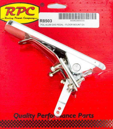 RACING POWER CO-PACKAGED GAS PEDAL POLISHED ALUM  RPCR8503