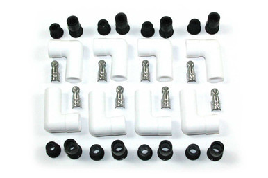 PERTRONIX IGNITION Ceramic Spark Plug Boot Kit 90-Deg 8pk White PRT8501HT-8