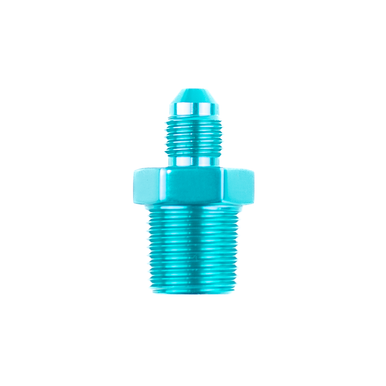 COLOR FITTINGS 6AN FLARE TO 1/4" NPT  - TEAL COFF2N-06-014-000-TL