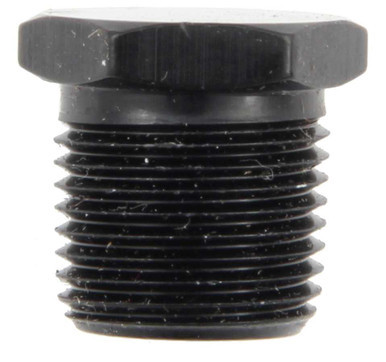 FRAGOLA 3/8 MPT Hex Pipe Plug Black FRG493303-BL