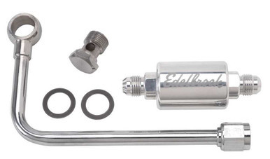 EDELBROCK Polished Fuel Line & Filter Kit EDE8131