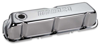 Chrome B/E Valve Covers SBF Tall w/o Baffle MOR68202