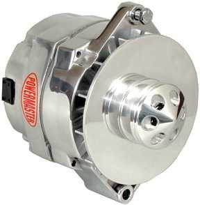 POWERMASTER Polished Delco 150amp Alternator 1 Wire PWM67294
