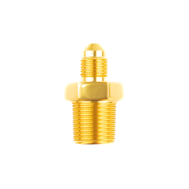 COLOR FITTINGS 4AN FLARE TO 3/8" NPT  - GOLD COFF2N-04-038-000-GD