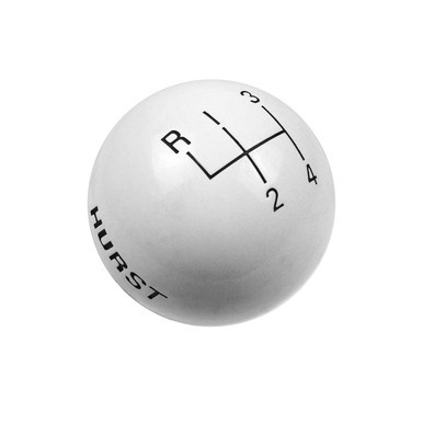 Hurst Hurst Shift Knob - 4-Speed Pattern - White HUR1637626