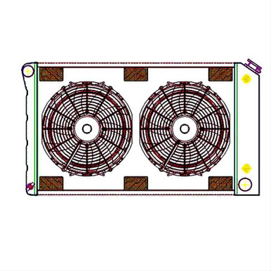 GRIFFIN RADIATOR Exact Fit Radiator Combos for 1970-1981 FIREBIRD GRFCU70189
