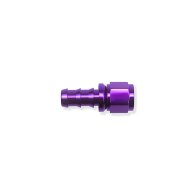 COLOR FITTINGS -10 AN STRAIGHT FEMALE PUSH-LOC FITTING  - PURPLE COFPLF-10-000-000-PU