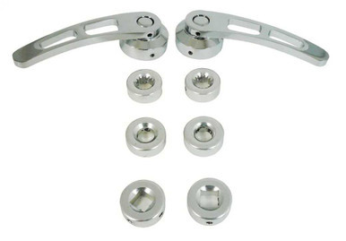RACING POWER CO-PACKAGED CHROME ALUM DOOR HANDLE 4-1/4IN LONG RPCR8406
