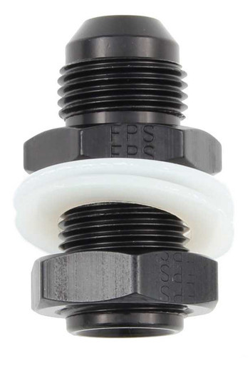 FRAGOLA #12 Fuel Cell Bulkhead Fitting Black FRG483112-BL