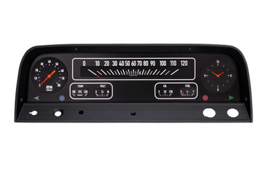 64-66 Chevy Truck Cluster Black CLACT64B