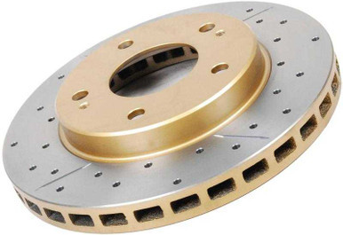 DBA 02-09 Subaru WRX STi/2017 BRZ w/Perf Pkg. 10 Hole Front Drilled & Slotted Street Series Rotor - DBA654X-10