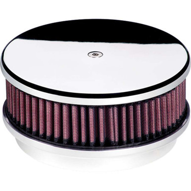 BILLET SPECIALTIES Air Cleaner 6-3/8in Round Polished BSP15129