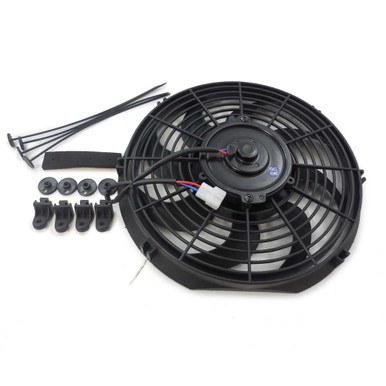 RACING POWER COMPANY 10IN ELECTRIC COOLING F AN 12V CURVED BLADES RPCR1009