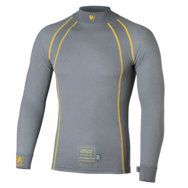 WALERO Base Layer Top XXX-Large SFI3.3 & FIA Cool Grey WBL400017CGXXXL
