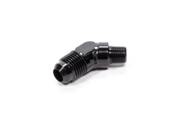 FRAGOLA 45 Deg Adapter Fitting #6 x 1/8 MPT Black FRG482362-BL