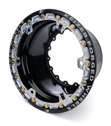 KEIZER ALUMINUM WHEELS, INC. Outer Wheel Half 15x9 Wide 5 Forge Beadlock BK KAWB15FBLB