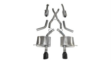 CORSA PERFORMANCE Exhaust Cat-Back -Back  Dual Rear Exit wi COR14459BLK
