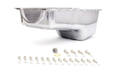 RACING POWER CO-PACKAGED 64-73 SBF Alum Stock Oil Pan Polished RPCR8446