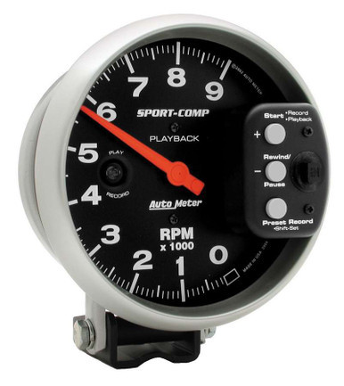 AUTOMETER 5in S/C 9000 RPM Playback Tach ATM3966