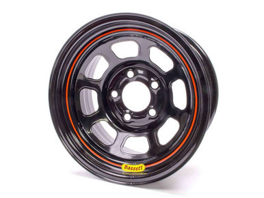 BASSETT 15x8 5x4.5 Black Spun  BAS58SF5