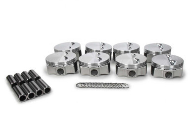 JE PISTONS SBC FLAT TOP PISTON SET 4.045 BORE -5CC