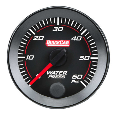 QUICKCAR RACING PRODUCTS REDLINE  GAUGE 2-1/16IN WATER PRESSURE  0-60PSI QRP65-008
